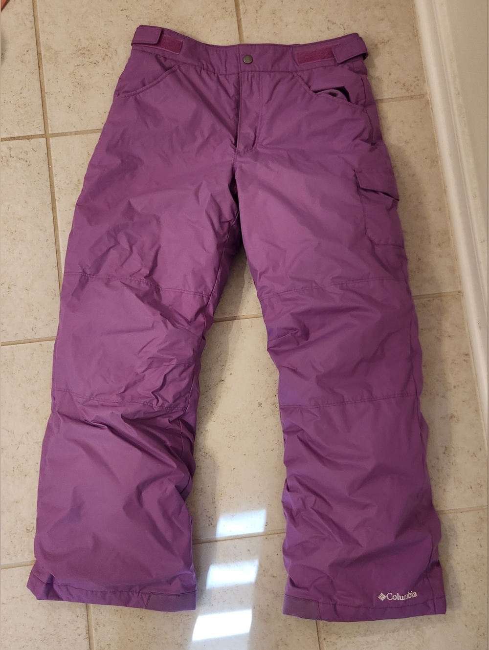 Columbia Youth Size L Purple Snow Ski Pants Waterproof Size L 10/12 #P1188